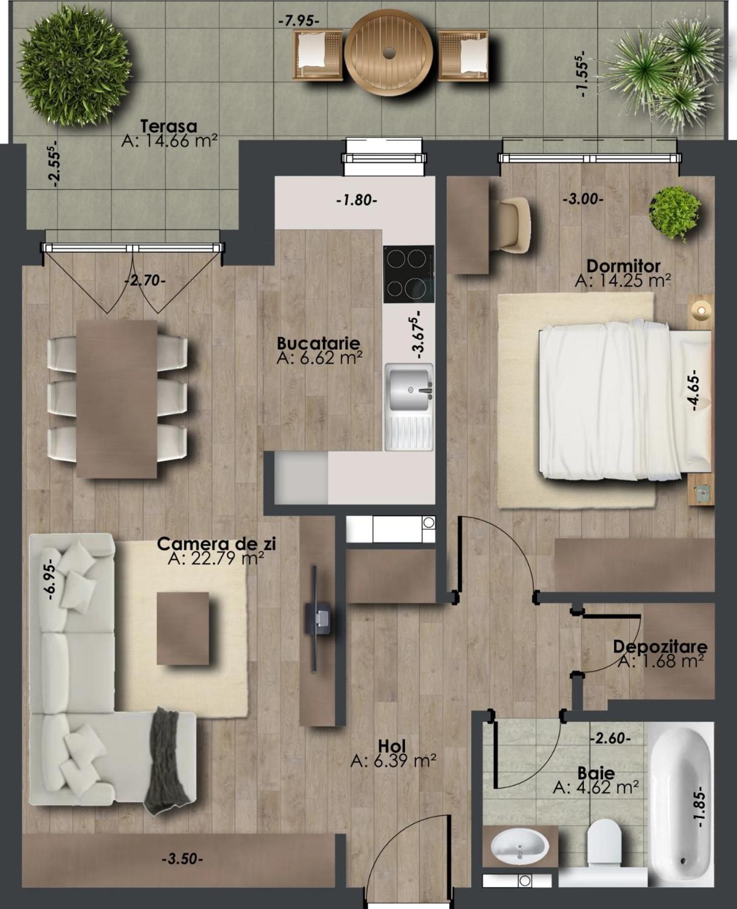 Bel Dom - The Central, Spacious 2 Rooms Luxury Apartment Κλουζ-Ναπόκα Εξωτερικό φωτογραφία